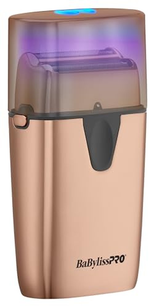 BaBylissPRO UVFOIL Double Foil UV-Disinfecting Metal Shaver Rosegold