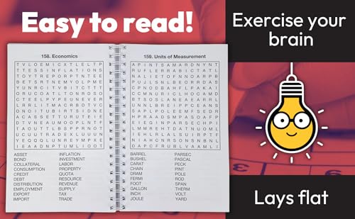 Large Print Word Search Puzzles Volume 2: Over 200 Puzzles to Complete with Solutions - Include Spiral Bound / Lay Flat Design and Large to Extra-Large Font for Word Finds (Brain Busters)