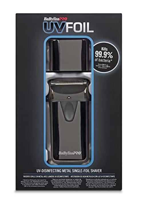 BaBylissPRO UVFOIL Single Foil UV-Disinfecting Metal Shaver