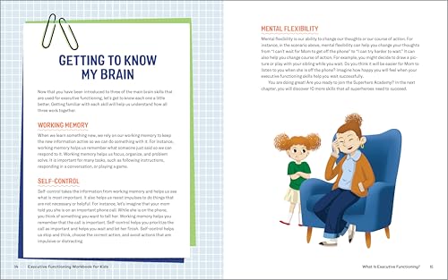 Executive Functioning Workbook for Kids: 40 Fun Activities to Build Memory, Flexible Thinking, and Self-Control Skills at Home, in School, and Beyond (Health and Wellness Workbooks for Kids)
