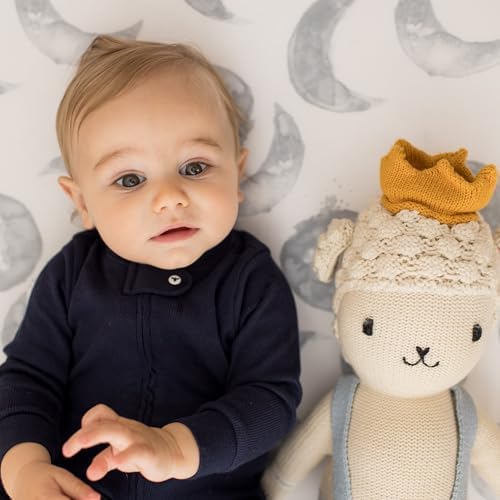 Burt's Bees Baby Baby Boy's Sleeper PJs, 100% Organic Cotton, One-Piece Footie, Zip Up Jumpsuit, Snug Fit Pajamas, Midnight Solid Rib, 12 Months