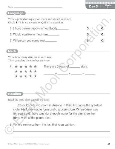 Evan-Moor Daily Fundamentals, Grade 2
