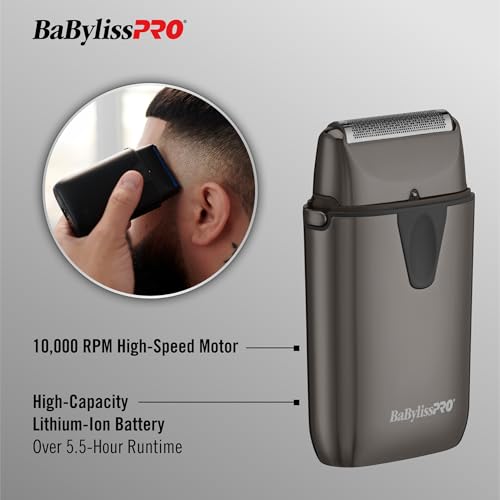 BaBylissPRO UVFOIL Single Foil UV-Disinfecting Metal Shaver