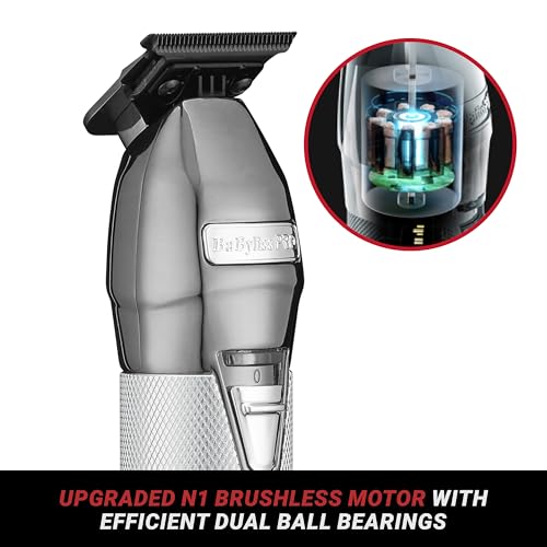 BaBylissPRO FX+ Professional Barber Cord/Cordless Hair Trimmers, Silver