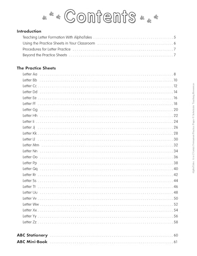 AlphaTales: A to Z Letter Formation Practice Pages: Fun-filled Reproducible Practice Pages That Help Young Learners Recognize and Print Every Letter of the Alphabet