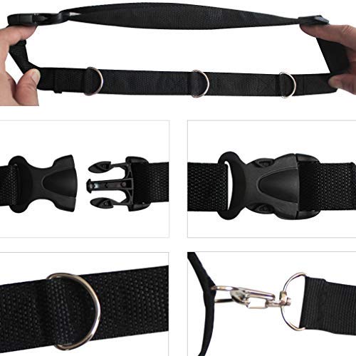 ANPOPO Bfsmile Running Speed Training 56" Parachute with Adjustable Strap, Free Carry Bag. Speed Chute Resistance Running Parachute for Kids Youth and Adults (Black)