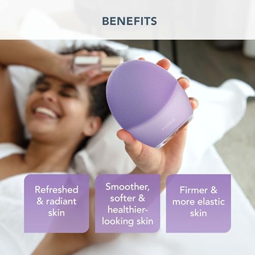 FOREO Deep Clean LUNA 3 Bundle - Facial Cleansing Brush Sensitive Skin + LUNA Micro-Foam Face Cleanser 2.0, 3,4 oz - Cleansing & Anti Aging Face Massager - Face Care Brush - Face Wash - Pore Minimizer
