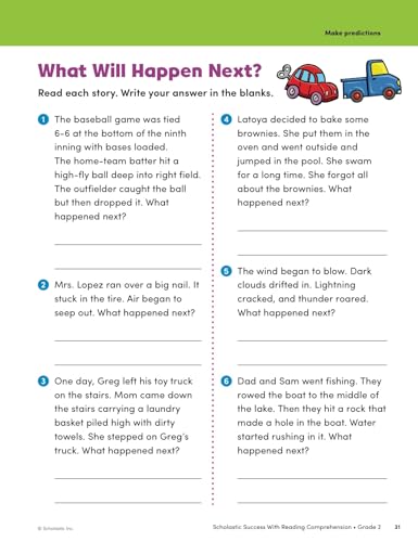 Scholastic Success with Reading Comprehension Grade 2 Workbook