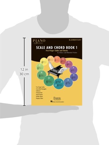 Piano Adventures: Scale and Chord Book 1 - Five-Finger Scales and Chords | Beginner Piano Technique Workbook | Sheet Music Book for with Arpeggios and ... Piano Method Book (Faber Piano Adventures)