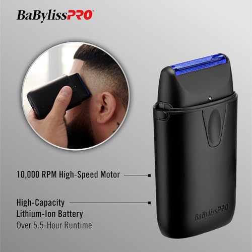 BaBylissPRO UVFOIL Single Foil UV-Disinfecting Metal Shaver