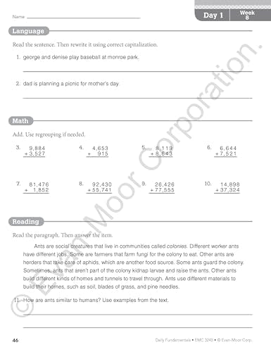 Daily Fundamentals, Grade 5 Teacher Edition