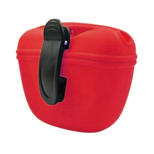RoyalCare Silicone Dog Treat Pouch-Small Training Bag-Portable Dog Treat Bag for Leash with Magnetic Closure and Waist Clip[US Design Patent]