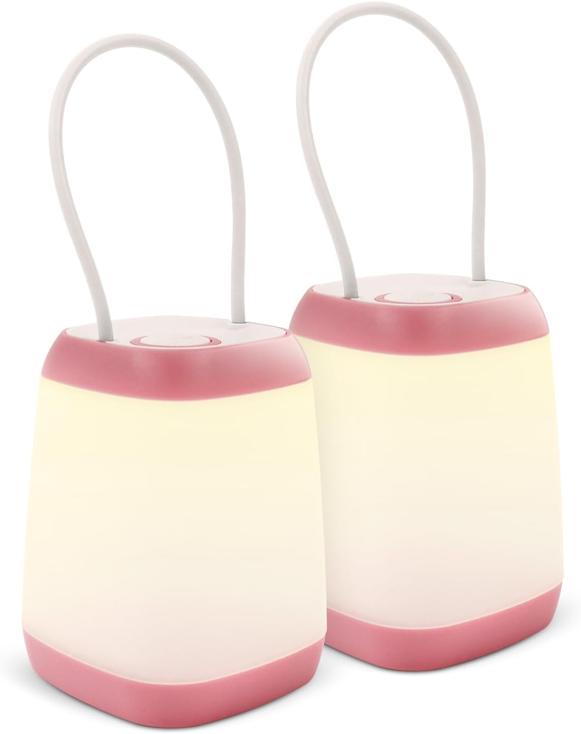 EXTRASTAR 2 Pack LED Battery Operated Lights, Portable LED Tent Lantern, IPX4 Water Resistant, 3 Modes for Backpacking Camping Hiking Emergency Light, Lamp for Outdoor and Indoor