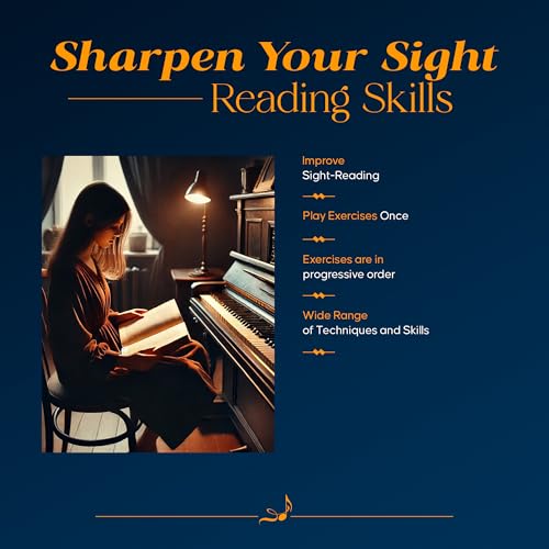 Progressive Sight Reading Exercises for Piano by Hannah Smith | Sheet Music for Sight Reading Practice | Piano Technique Book for Students and Teachers | Sight Reading Songbook for Intermediate Level