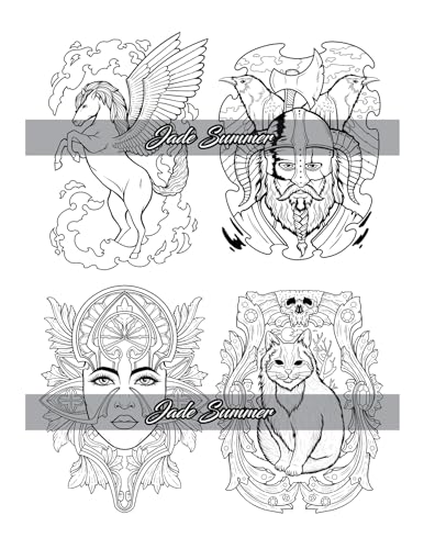 100 Tattoos: Tattoo Coloring Book for Adults with Incredible Designs of Animals, Flowers, Fantasy, Skulls, and More!