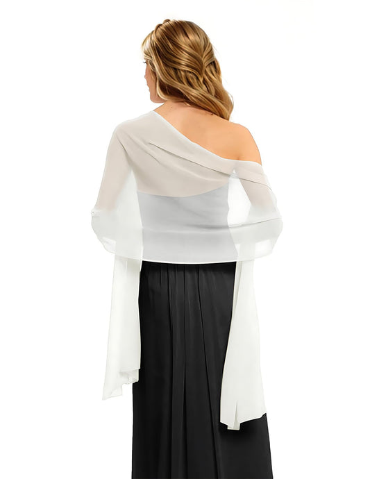 CHICGAL Women's Scarf Shawls and Wraps for Evening Dress Wedding Party Bridal Scarves Sarong Cover Ups