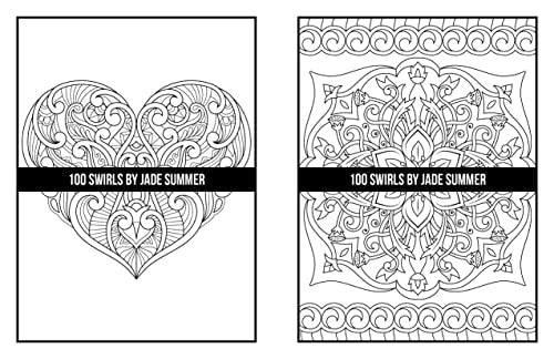 100 Swirls Coloring Book: For Adults with Fun, Easy, and Relaxing Designs