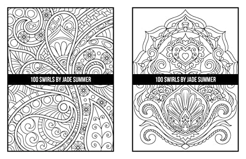 100 Swirls Coloring Book: For Adults with Fun, Easy, and Relaxing Designs