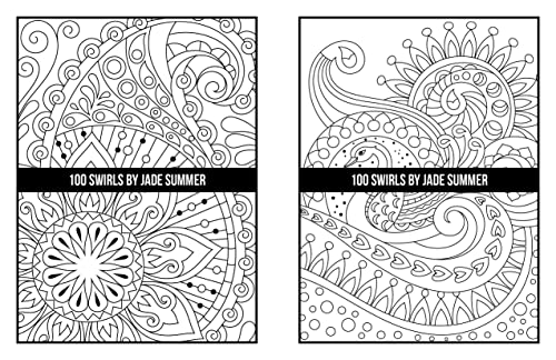 100 Swirls Coloring Book: For Adults with Fun, Easy, and Relaxing Designs
