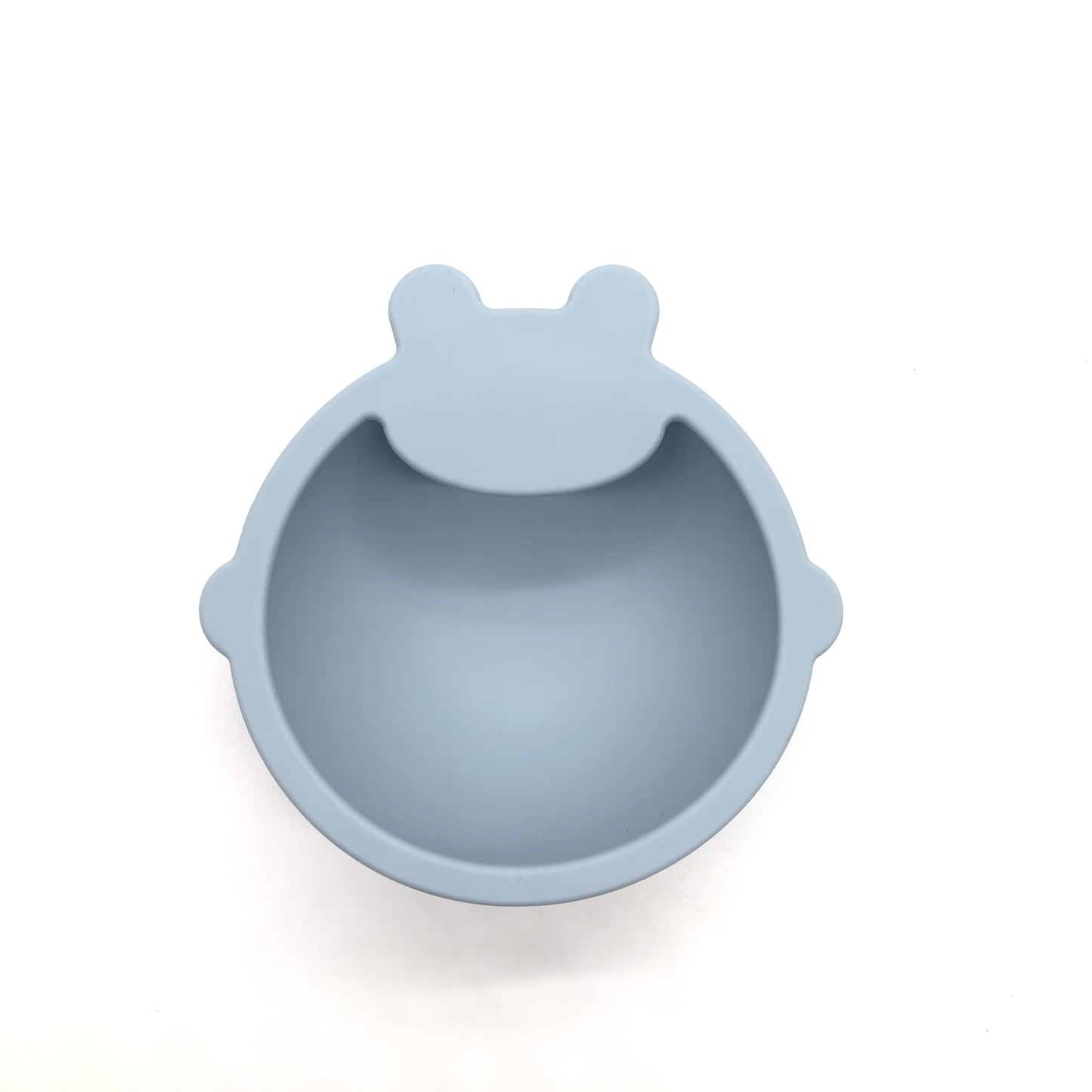 Silicone Baby Feeding Set, Toddler/Baby Feeding Set With Divided Suction Plate Bowl Spoons Forks Sippy Cup Adjustable Bib Non Slip Mat, Baby Eating Utensils, Bear Shape, 7-Piece, (Blue)