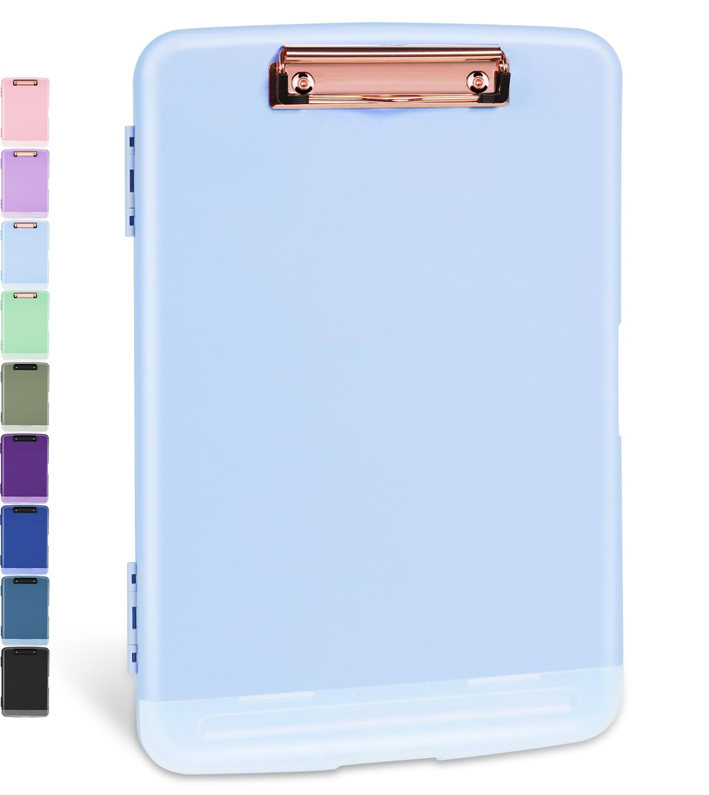 Sooez Clipboards with Storage, High Capacity Clip Boards 8.5x11 with Storage, Heavy Duty Nursing Clipboard Folder, Plastic Clipboard with Pen Holder for Women Teachers Work, School & Office Supplies