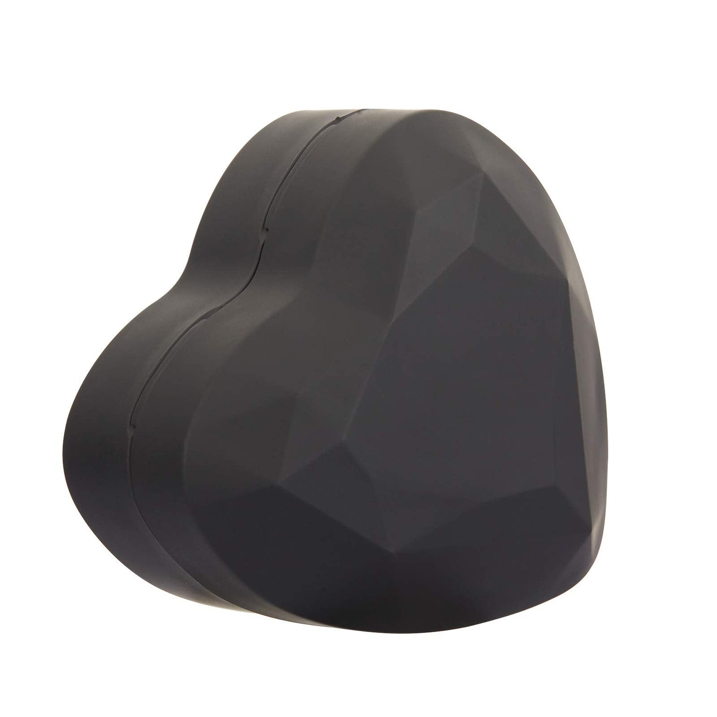 LETURE Heart Shaped LED Pendant Necklace Box, Jewelry Gift Boxes for Bracelet Bracelets, Small Jewelry Display with Light for Proposal Engagement Wedding Valentine's Day (Black)