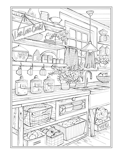 Creative Haven Country Charm Coloring Book (Adult Coloring Books: In The Country)