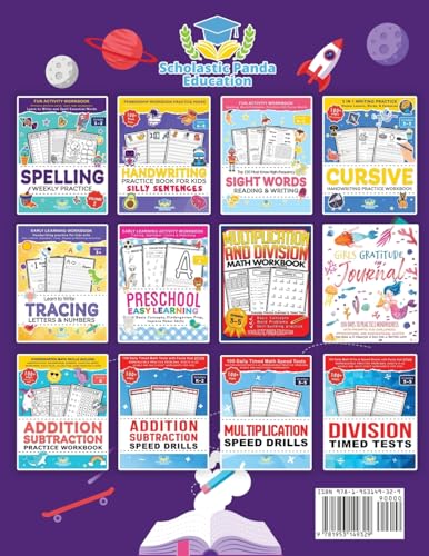 Spelling Weekly Practice for 1st 2nd Grade: Learn to Write and Spell Essential Words Ages 6-8 | Kindergarten Workbook, 1st Grade Workbook and 2nd ... ... + Worksheets (Elementary Books for Kids)