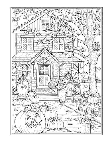 Creative Haven Autumn Charm Coloring Book (Adult Coloring Books: Seasons)