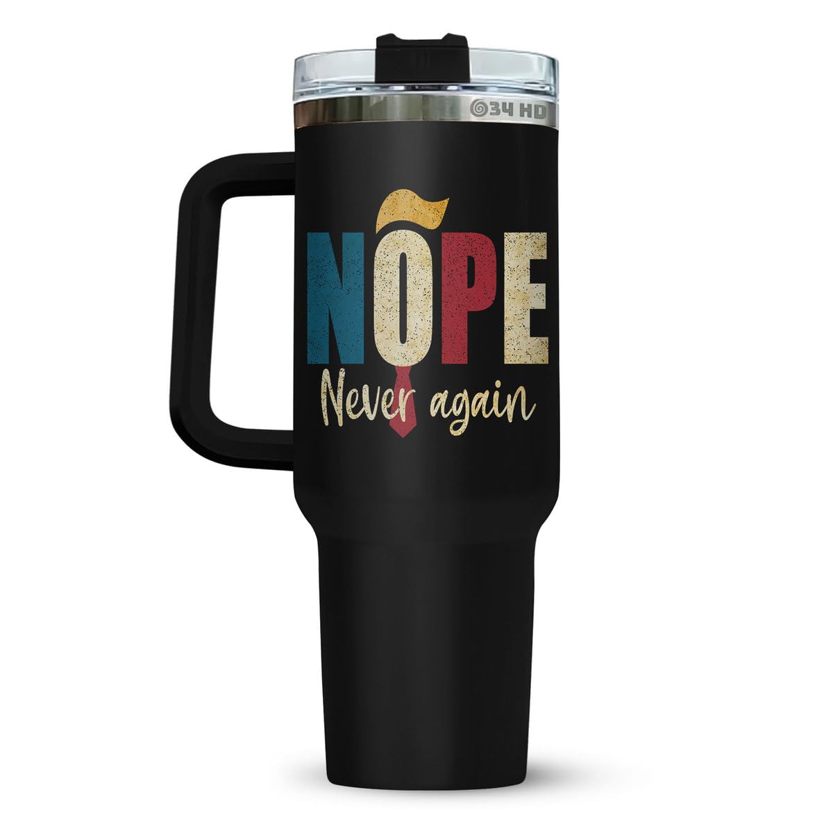 34HD Funny Father Day Gifts, Best Farter I Mean Father Tumbler with Hanlde Straw 40 oz Stainless Steel, Hilarious Dad Cup, Birthday Gifts for Dad from Daughter Son