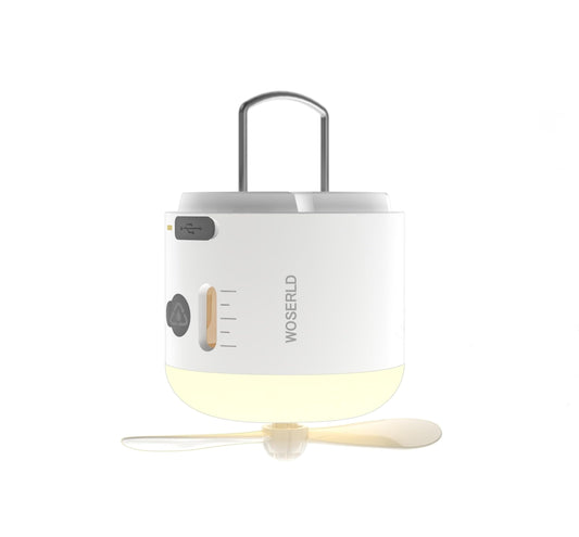 Portable LED Camping Lights Fan Cooling & Moisturizing Spray Tent Lights for Camping SOS Lights, Mini Misting Fan 1200mAh Rechargeable Battery Can be Used for Outdoor Camping, Hiking, Awning