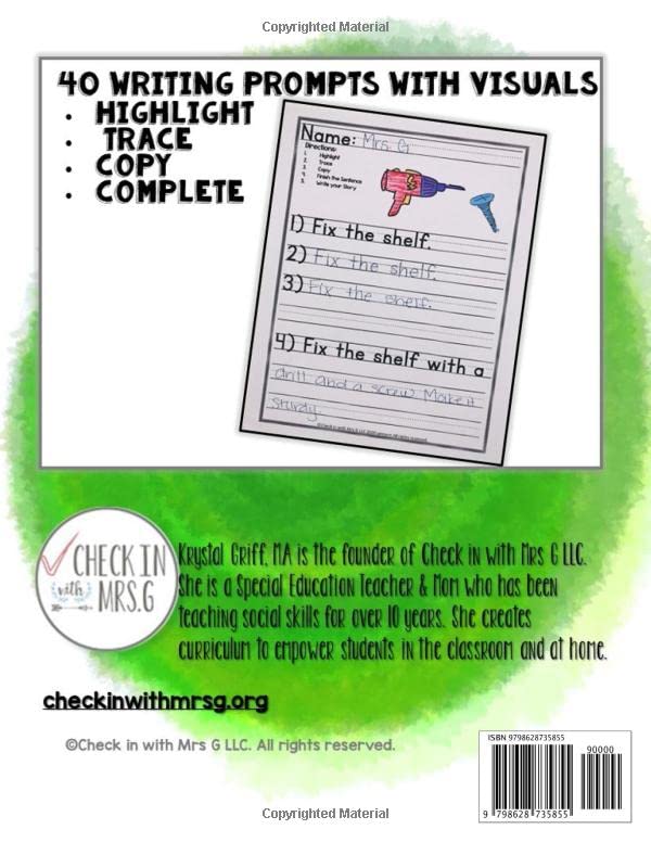 Sentence Writing Workbook: sentence writing practice for kids 5-7, grades 1-2 writing workbook, word tracing, writing skills