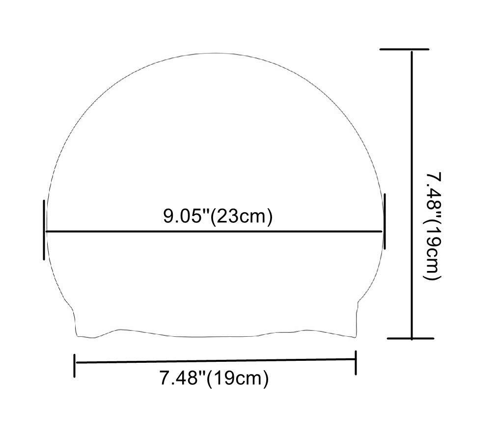 Swim Cap for Long Hair Kids Junior Men Women with Short or Medium Hair with Designs Silicone Swimming Caps