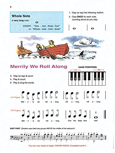 Piano Lesson Book: Complete Level 1, for the Later Beginner