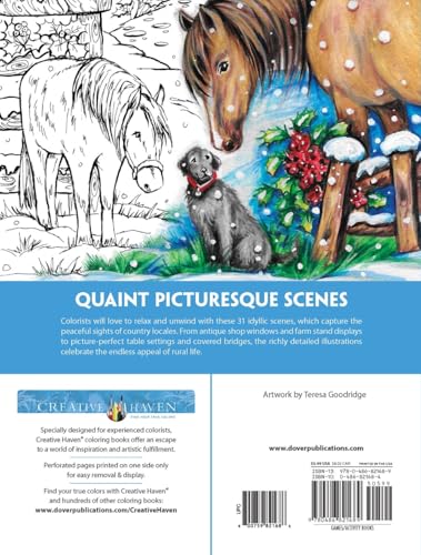 Creative Haven Country Charm Coloring Book (Adult Coloring Books: In The Country)