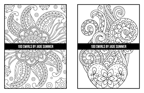 100 Swirls Coloring Book: For Adults with Fun, Easy, and Relaxing Designs