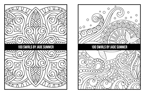 100 Swirls Coloring Book: For Adults with Fun, Easy, and Relaxing Designs