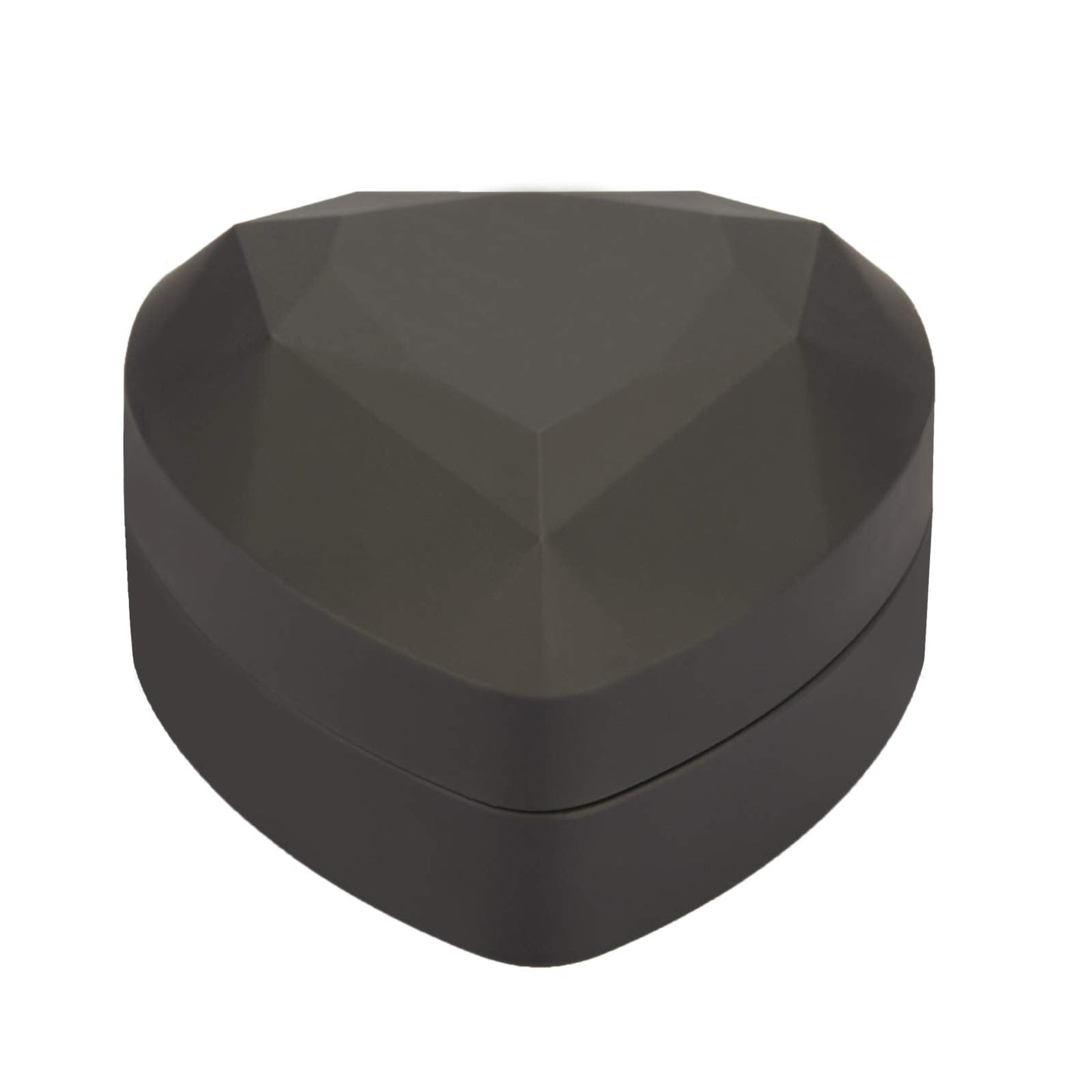 LETURE Heart Shaped LED Pendant Necklace Box, Jewelry Gift Boxes for Bracelet Bracelets, Small Jewelry Display with Light for Proposal Engagement Wedding Valentine's Day (Black)