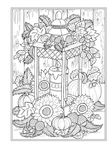 Creative Haven Autumn Charm Coloring Book (Adult Coloring Books: Seasons)