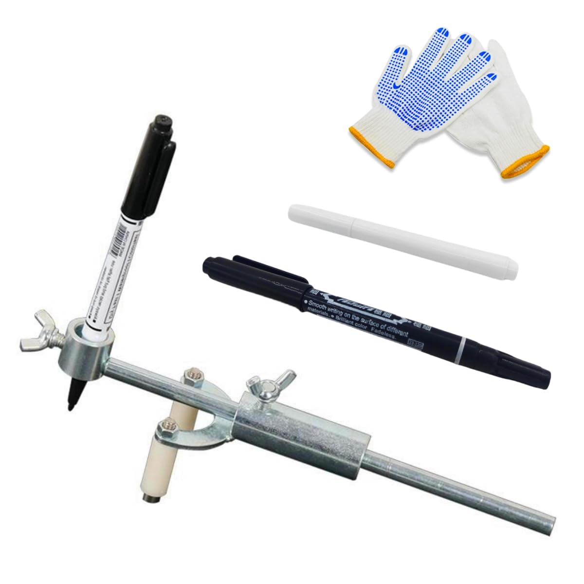 Car Wheel Eyebrow Scriber, Auto Body Line Marker Tool with Scale, Wheel Arch Parallel Scriber for Auto Sheet Metal Dent Repair