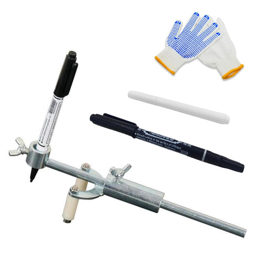 Car Wheel Eyebrow Scriber, Auto Body Line Marker Tool with Scale, Wheel Arch Parallel Scriber for Auto Sheet Metal Dent Repair