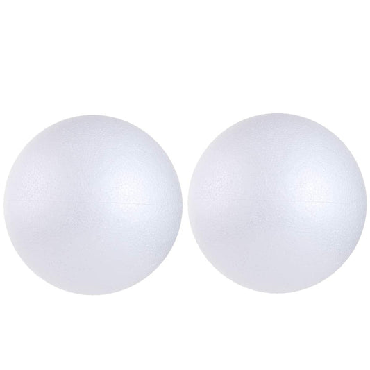 8PCS 4 Inch White Foam Balls Polystyrene Craft Balls Foam Balls for Easter Art Craft Household School Projects and Christmas Party Decorations
