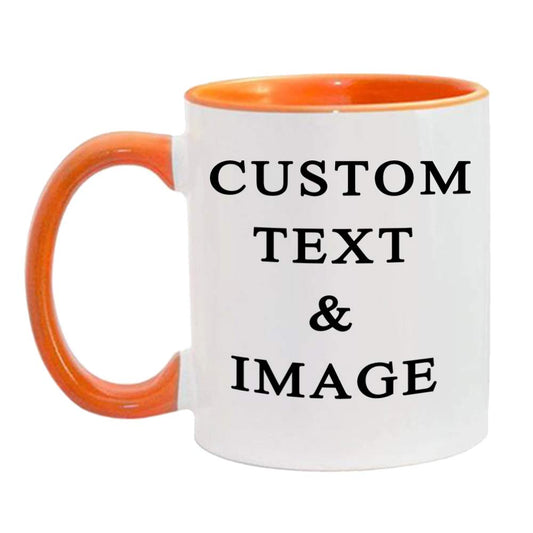 Customized Photo Mug with Personalized Text Upload Your Image with Different Designs, 11 ounces