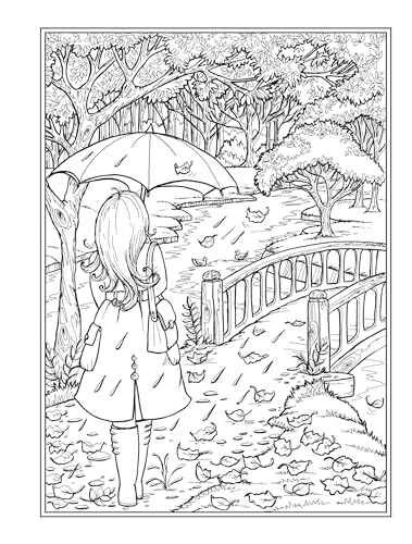 Creative Haven Autumn Charm Coloring Book (Adult Coloring Books: Seasons)