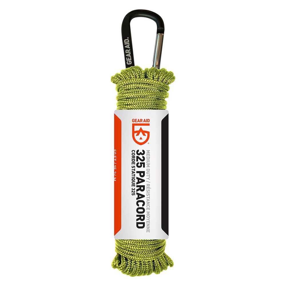 GEAR AID 325 Paracord and Carabiner, Utility Cord for Camping and Hiking,