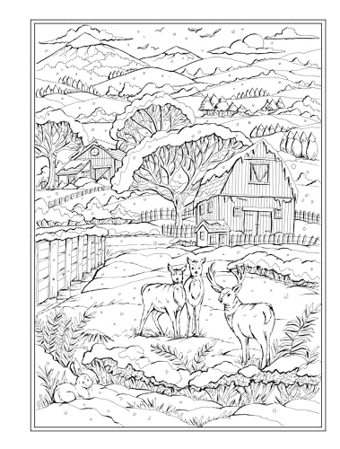 Creative Haven Country Charm Coloring Book (Adult Coloring Books: In The Country)