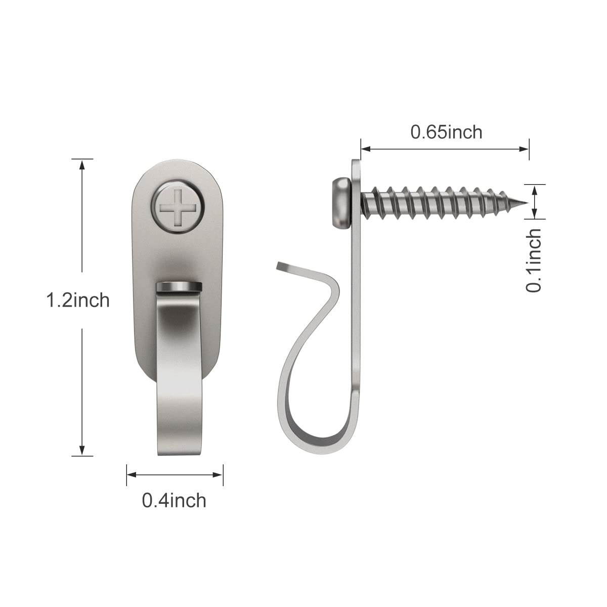 GEZIDEA Hanger Hooks for Christmas Lights, Wires and Fairy Lights, Stainless Steel, 20 Pack