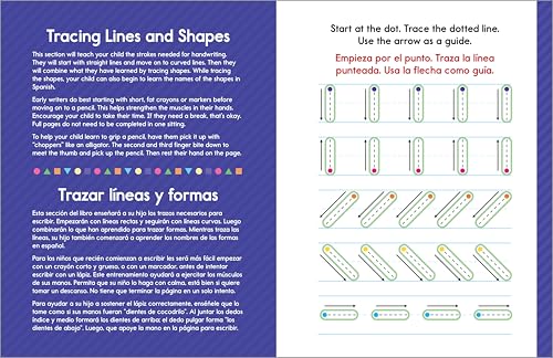 My First Bilingual Learn-to-Write Workbook: English-Spanish Bilingual Practice for Kids: Line Tracing, Letters, Numbers, and More! (My First Preschool Skills Workbooks)
