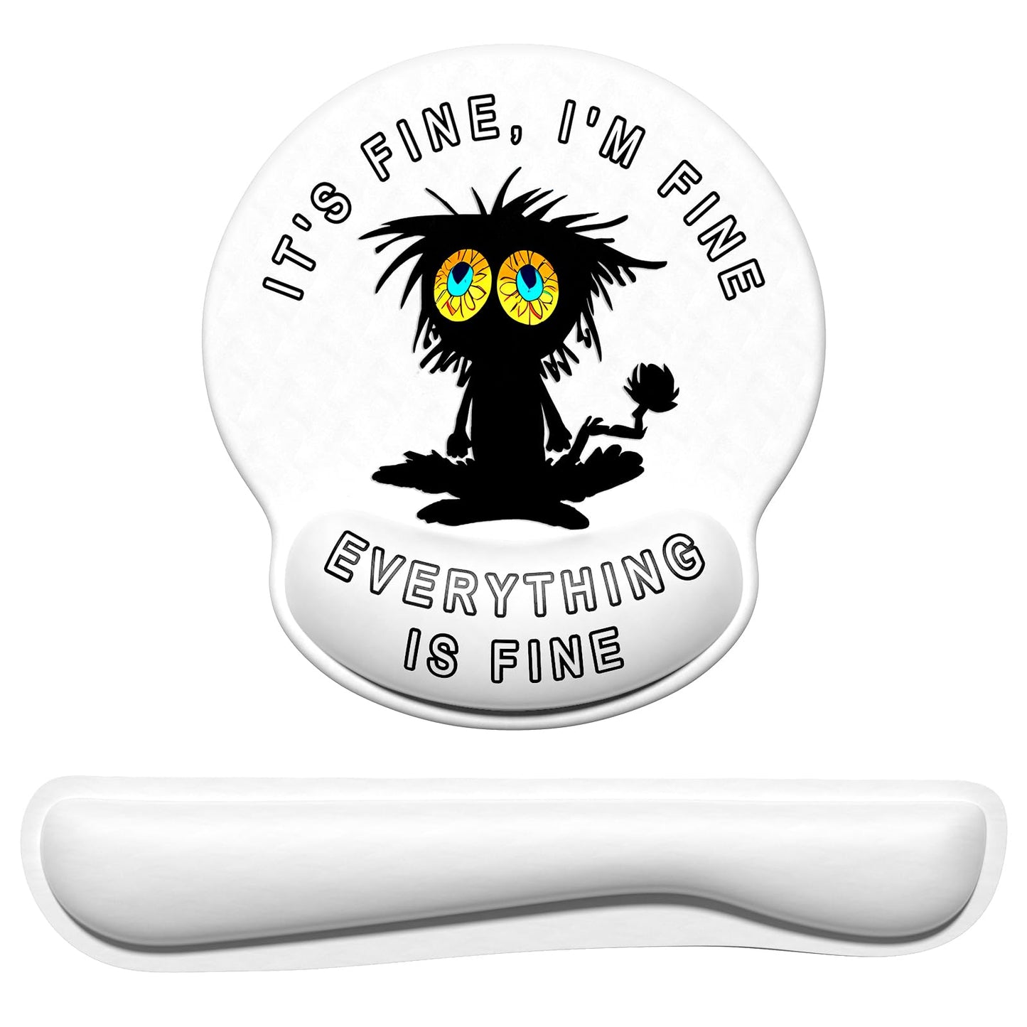 Dapesuom Keyboard Wrist Rest and Mouse Pad with Wrist Support, Cute Memory Foam Cushion for Keyboard and Mouse Set, Ergonomic Desktop Pad Rests with Non Slip Base for Easy Typing & Pain Relief, Pink