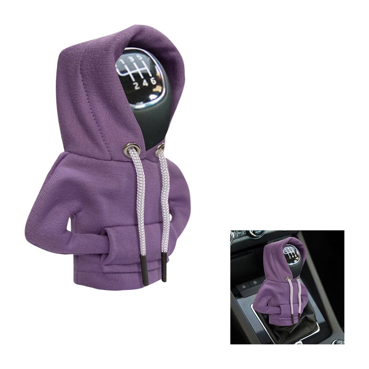 Car Gear Shift Hoodie, Fashionable Gear Shift Knob Cover, Mini Hoodie for Auto Shifter, Auto Interior Cute Gadgets, Universal Car Decoration Accessories
